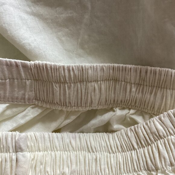 Women's Very Wide Flare Leg Pants With Floral Embroidery Size Small Retro - Picture 8 of 9